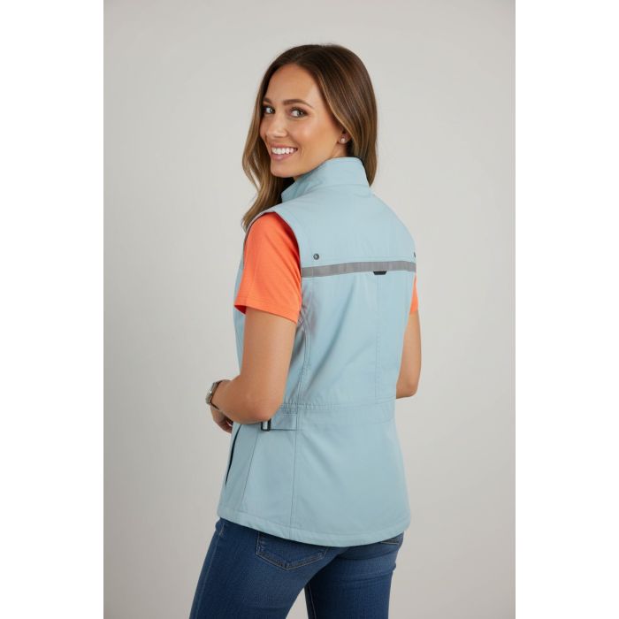 Gilet Donna Estivo Sfiancato Ixs Dalia Celeste