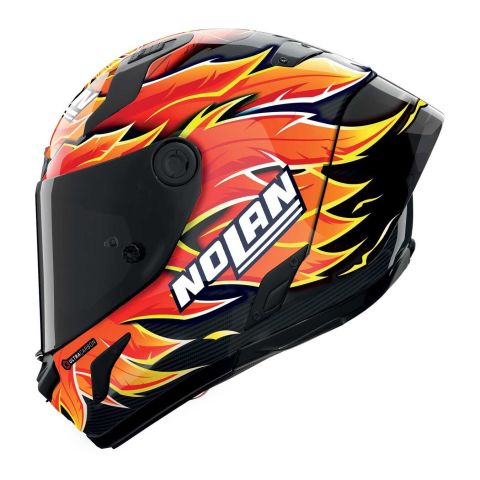 Casco Nolan X-804 Rs REPLICA IANNONE Rosso Arancione Giallo