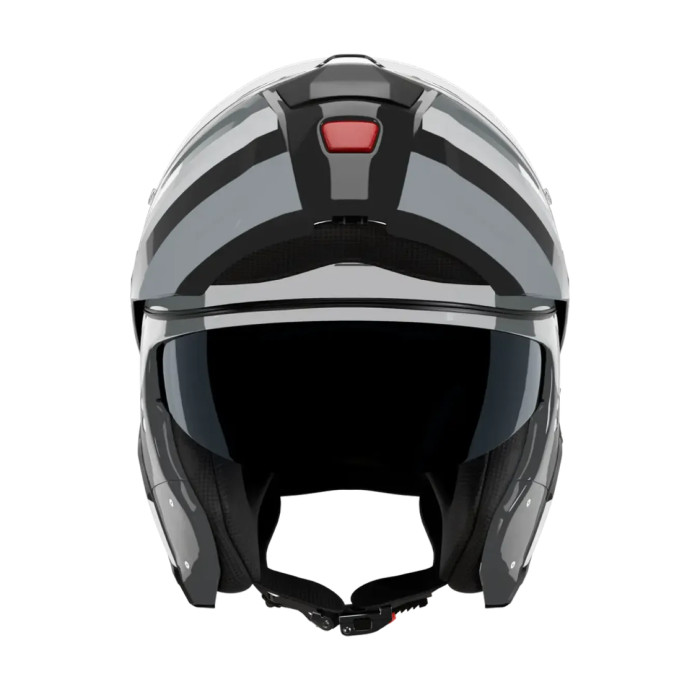 Casco Nolan N90-3 06 Roboto Nero Argento Bianco