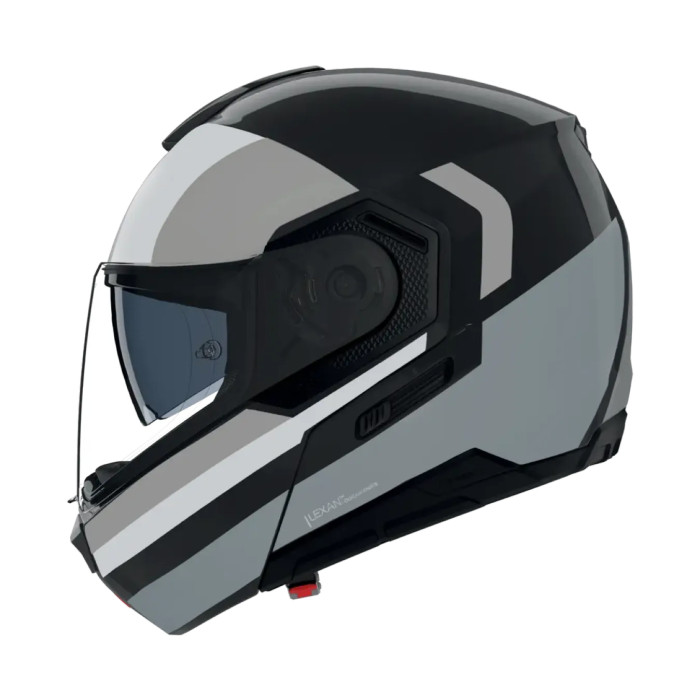 Casco Nolan N90-3 06 Roboto Nero Argento Bianco