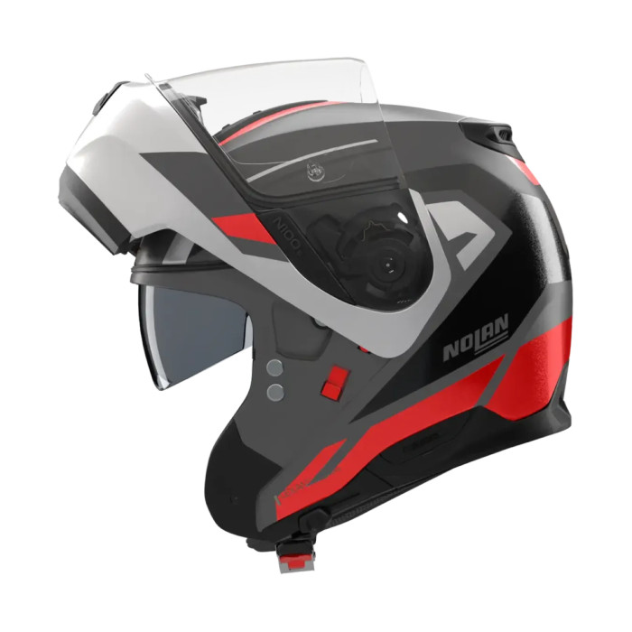 Casco Modulare Nolan N100-6 Cinetico Grigio Lava Bianco R