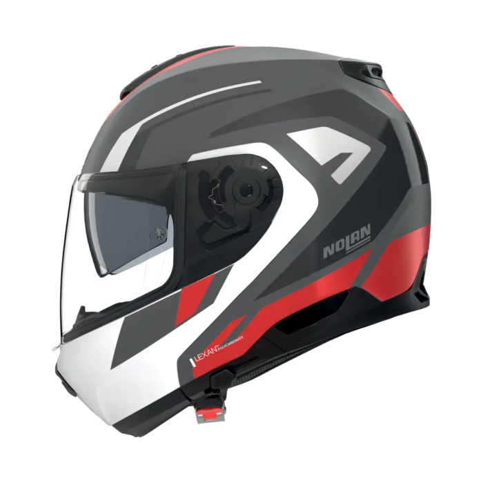 Casco Modulare Nolan N100-6 Cinetico Grigio Lava Bianco R