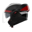 Casco Nolan N120-1 Blocco Nero Antracite Rosso
