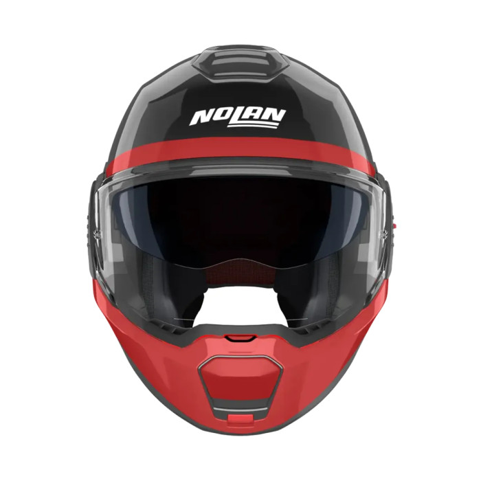 Casco Nolan N120-1 Blocco Nero Antracite Rosso