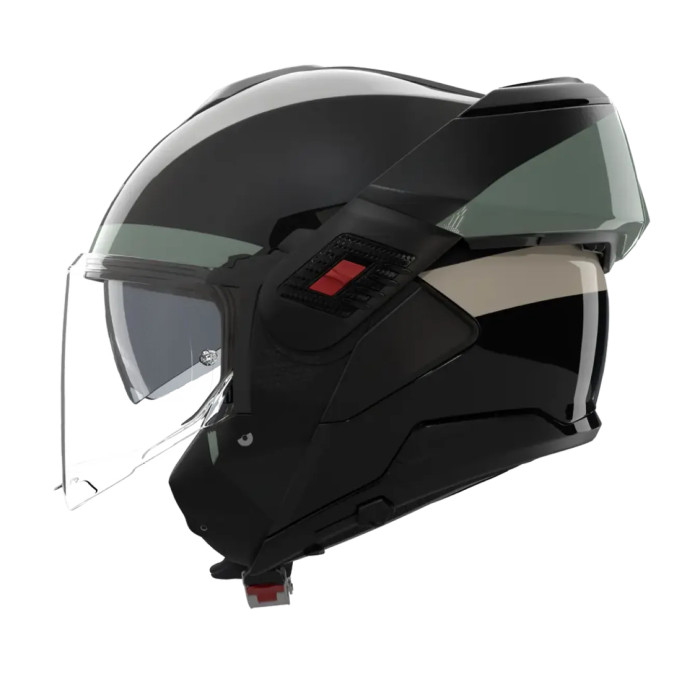 Casco Nolan N120-1 Blocco Nero Antracite Verde