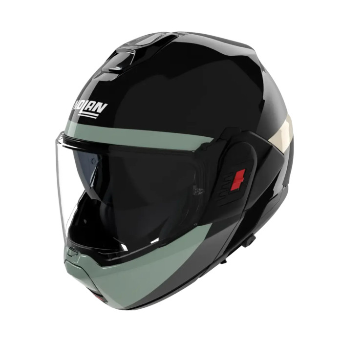 Casco Nolan N120-1 Blocco Nero Antracite Verde