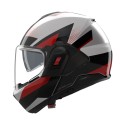 Casco Nolan N120-1 Ciclone Bianco Nero Rosso