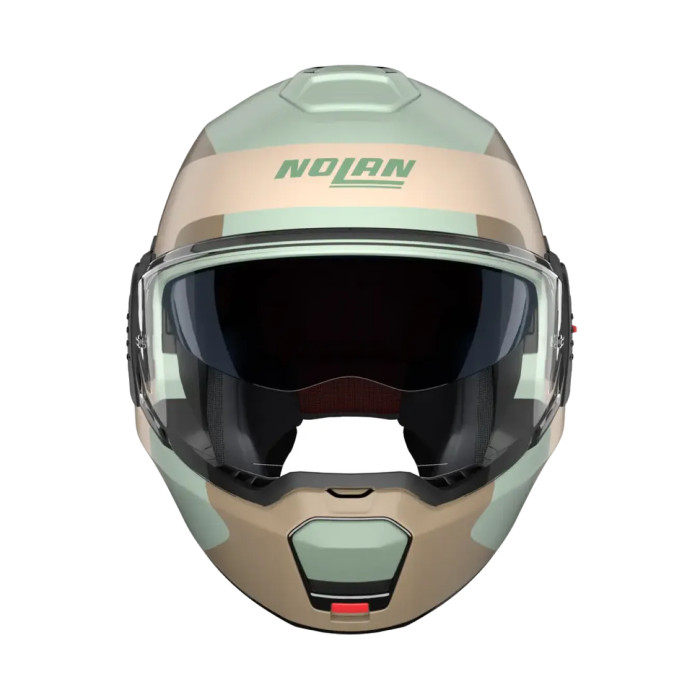 Casco Nolan N120-1 Omocromo Verde Marrone Sabbia