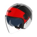 Casco Nolan N20-2 Visor Blocco Nero Rosso Antracite