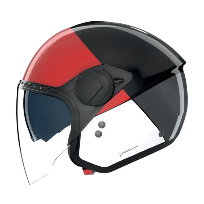 Casco Nolan N20-2 Visor Blocco Nero Rosso Antracite