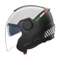 Casco Nolan N40-5 06 Bellavista Nero Bianco Scacchi