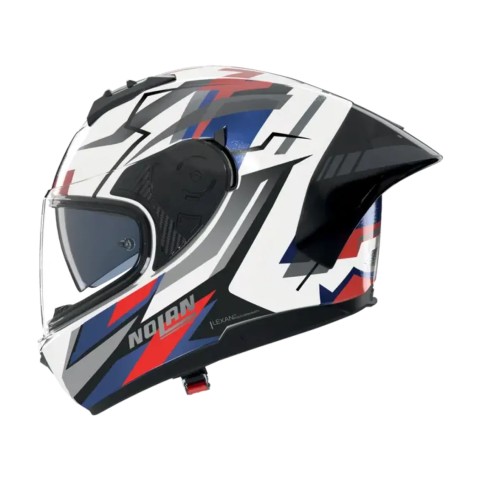Casco Nolan N60-6 Sport Corsa Bianco Blu Rosso