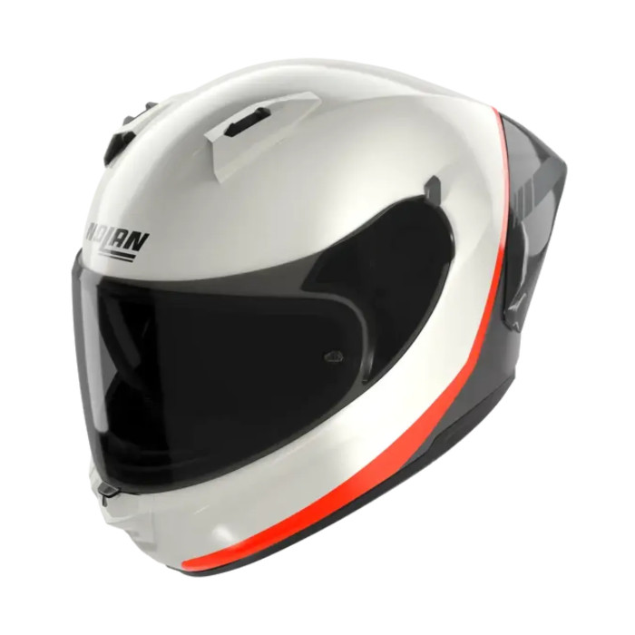 Casco Nolan N60-6 Sport Verniciatura Speciale Perla Nero Arancione