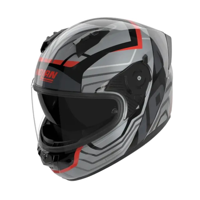Casco Nolan N60-6 Eclettico Nero Grigio Rosso
