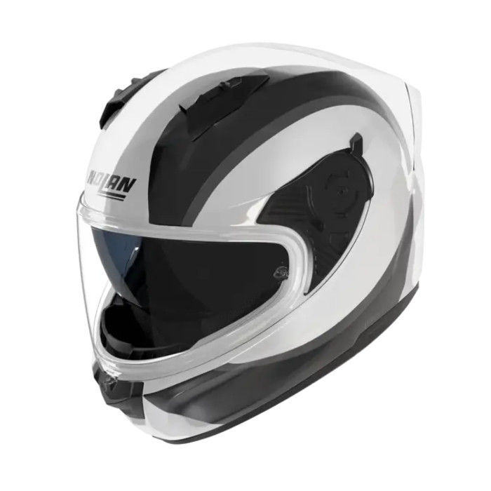 Casco Nolan N60-6 Bifase Bianco Nero Grigio