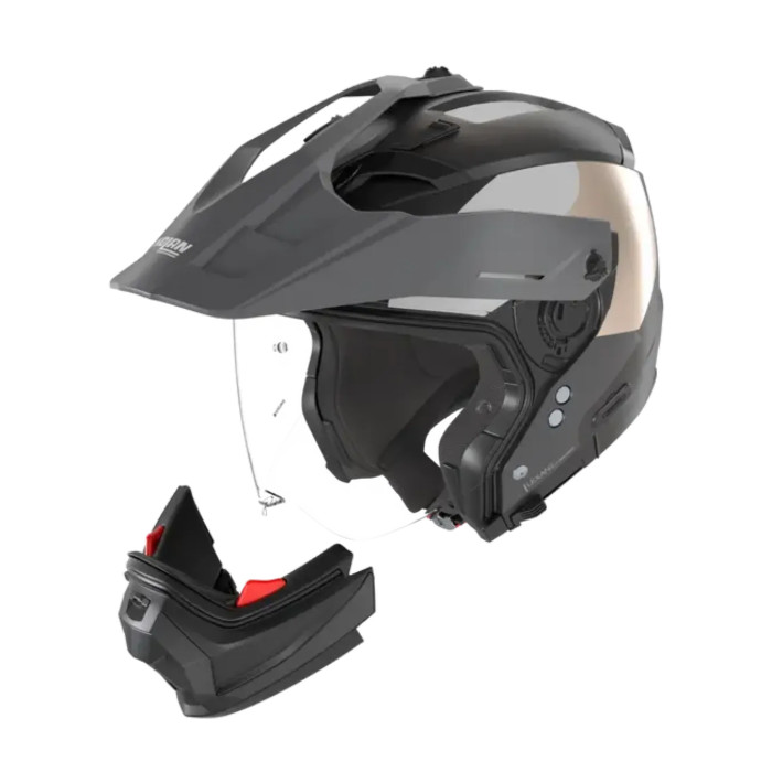 Casco Nolan N70-2 X 06 Selvado Nero Grigio Lava Bianco Sabbia