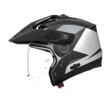 Casco Nolan N70-2 X 06 Turbine Bianco Nero Grigio