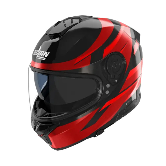 Casco Nolan N80-8 Fervo Nero Rosso Cromato