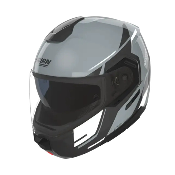 Casco Nolan N90-3 06 Sincrono Grigio Nero Bianco
