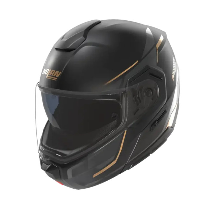 Casco Nolan N90-3 06 Sincrono Nero Antracite Oro