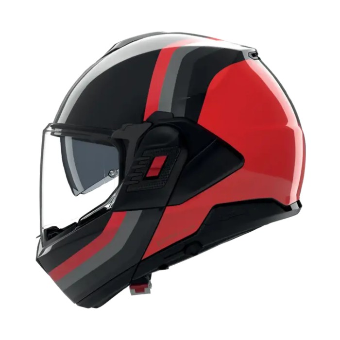 Casco Nolan N120-1 Lineo Nero Rosso Grigio