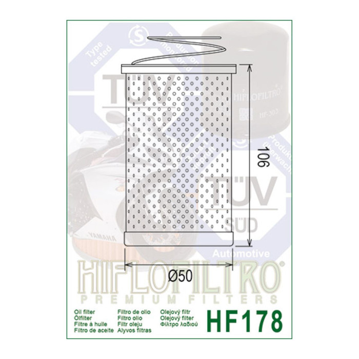 Filtro Olio Hiflo Hf178 H.d.