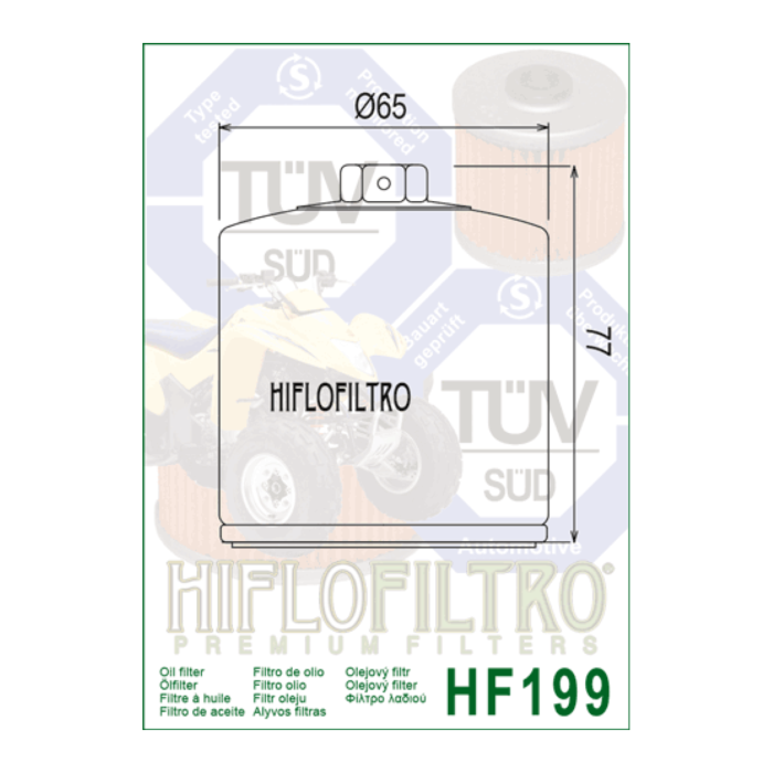 Filtro Olio Hiflo Hf199 Indian Scout 15-24