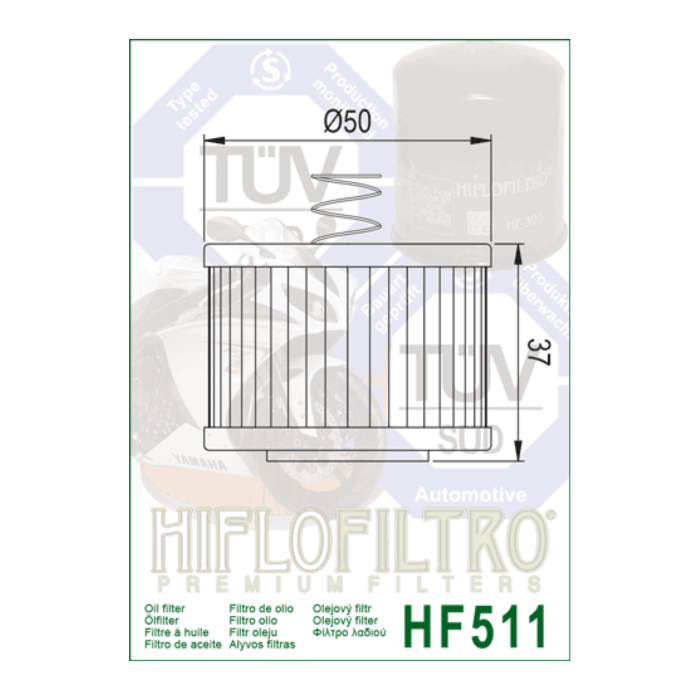 Filtro Olio Hiflo Hf511 Royal Enfield Meteor 350 21-