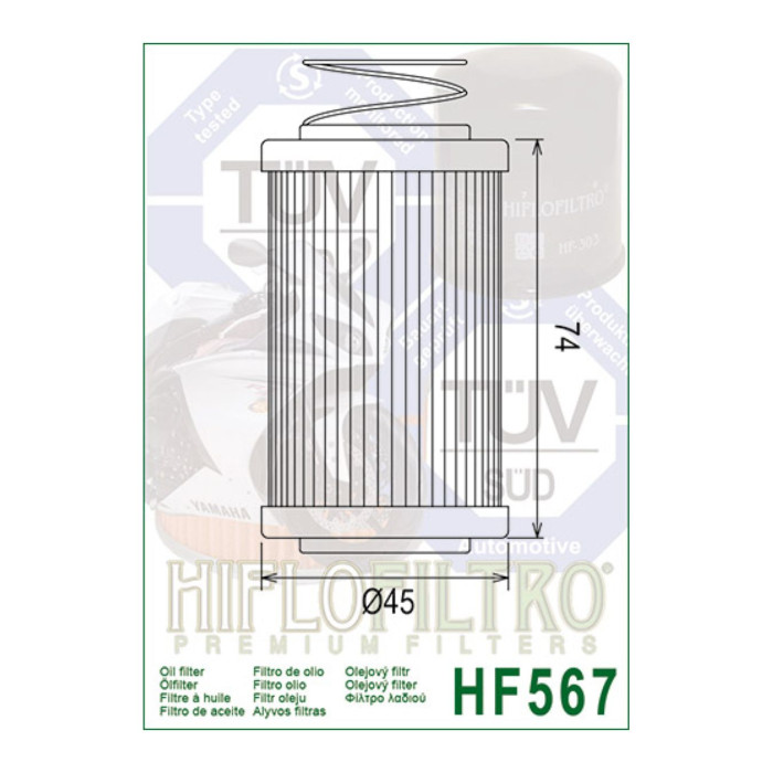 Filtro Olio Hiflo Hf567 Mv Brutale 1090r F4 1000