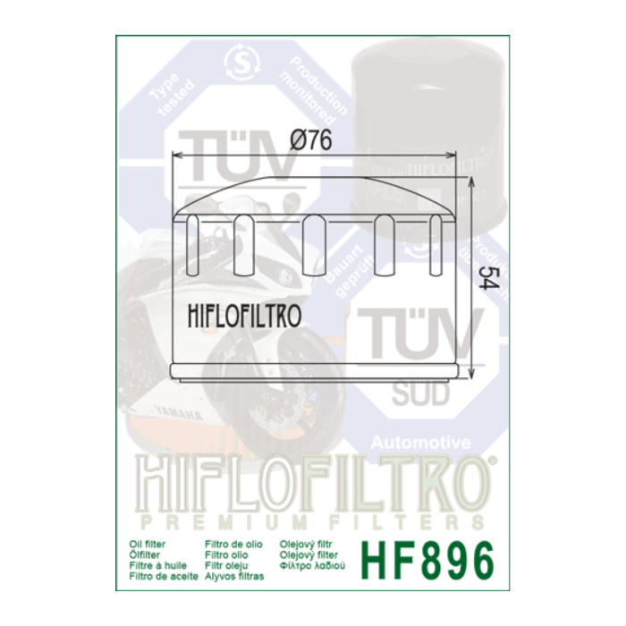 Filtro Olio Hiflo Hf896 Ural 750