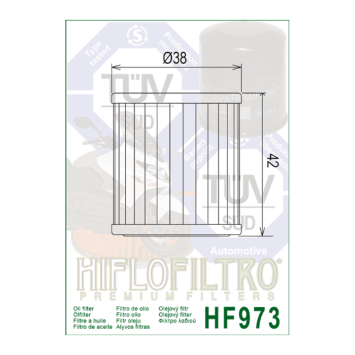 Filtro Olio Hiflo Hf973 Suzuki Address 110 15-16 +premium Scooter+