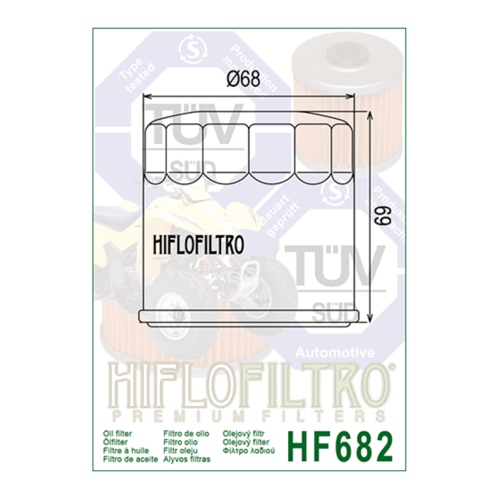 Filtro Olio Hiflo Hf682 Voge Valico 500- Moto Morini X-cape 650