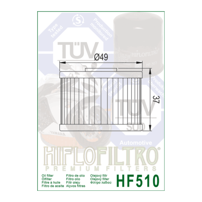 Filtro Olio Hiflo Hf510 Royal Enfield Hymalayan 411 18-