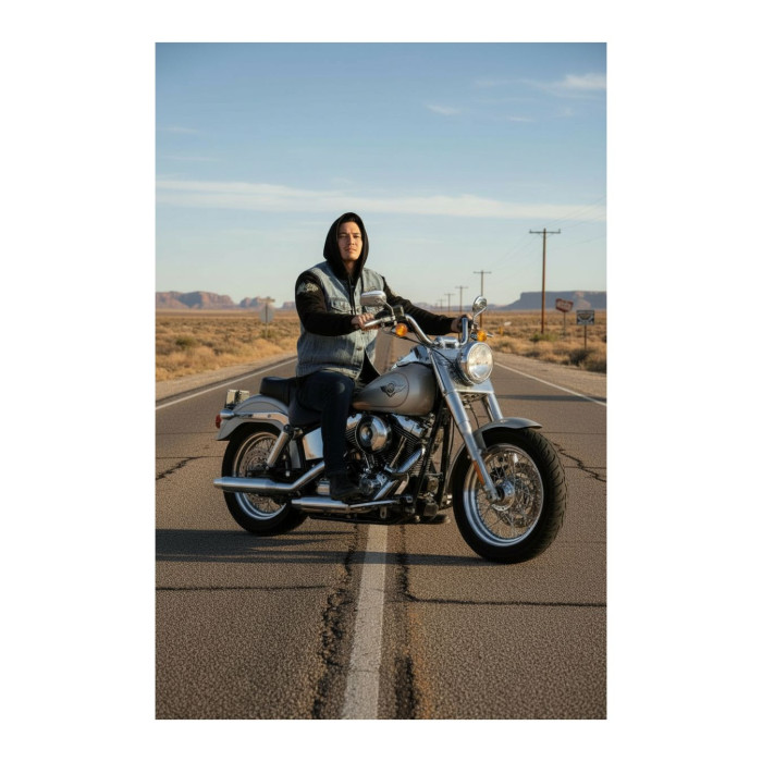 Felpa In Jeans Rusty Pistons Garret Nero