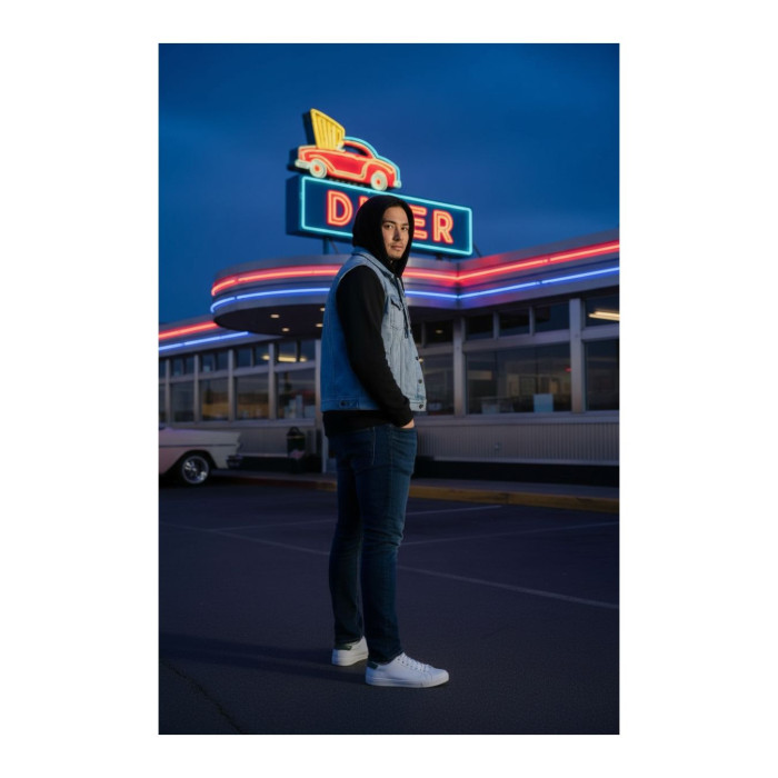 Jeans Sudadera Rusty Pistons Garret Black