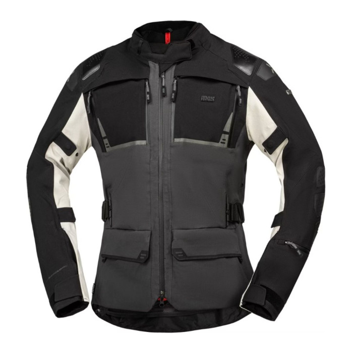 Giacca Con Membrana Laminata Ixs Tourster-stx 2.0 Grigio Scuro-nero-gr