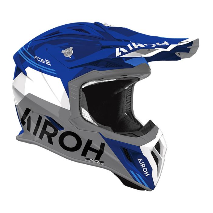 Casco AirohAviator Ace 2 Fury Blue Gloss
