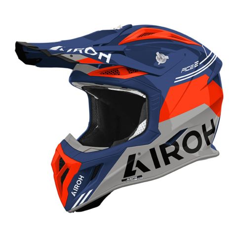 Casco AirohAviator Ace 2 Fury Cerulean Gloss