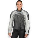 Veste Cuir Femme Rev’it Viper Gris Fant