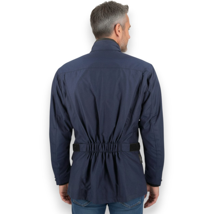 Veste Ixs longue queue chaude et imperméable bleu