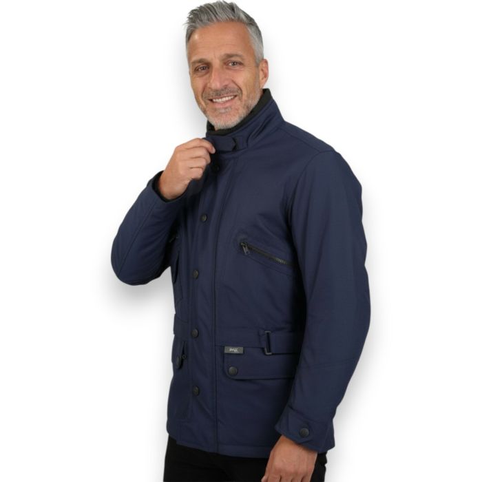Chaqueta de cola larga azul cálida e impermeable Ixs