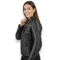 Women's Leather Jacket Jofama Mod. Vis A Vis Black