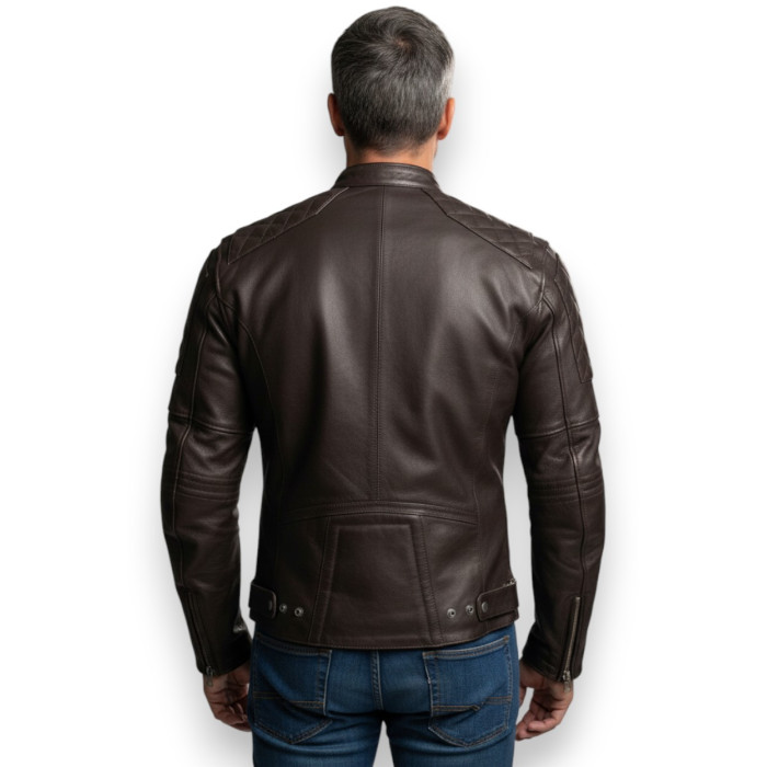 Chaqueta de cuero Ixs Eliott Brown