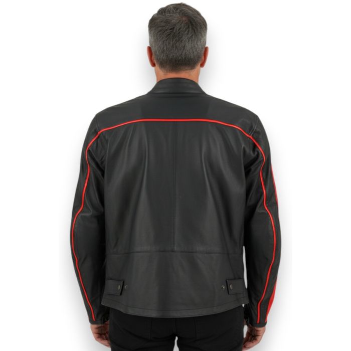 Leather Jacket Corner Xgen Red Fant