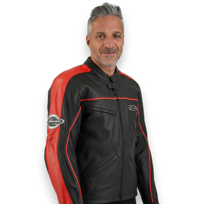 Chaqueta de cuero Corner Xgen Red Fant