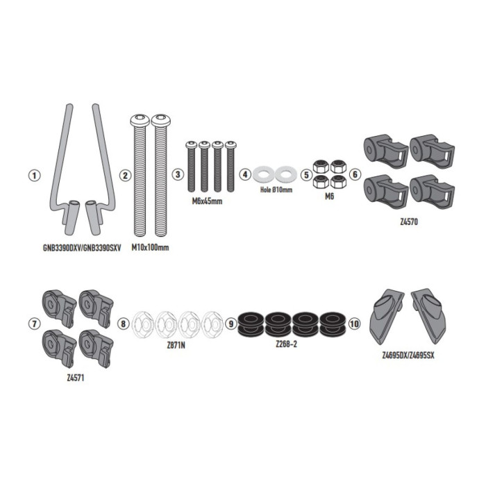 Attacchi Parabrezza Piaggio Liberty 50-125-150 '25 Givi A5623a