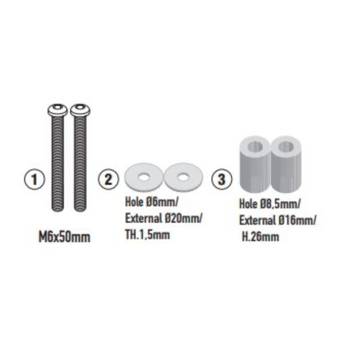 Kit Attacchi 7072dt Sym Adx Tg 400 (2025) Givi D7072kit