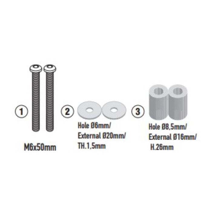 Kit Attacchi 7072dt Sym Adx Tg 400 (2025) Givi D7072kit