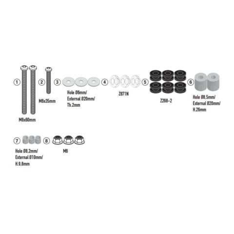 Kit Attacchi 7606dt Zontes 368 D (2025) Givi D7606kit