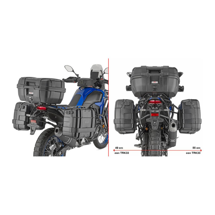 Portaval. Lattacchi Yamaha Tenerè 700 (2025) Givi Plo2174mk
